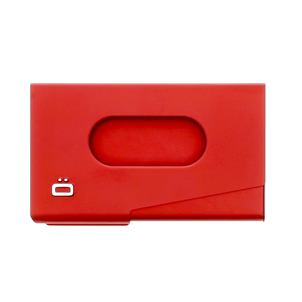 Aluminum Business card holder One Touch - Red